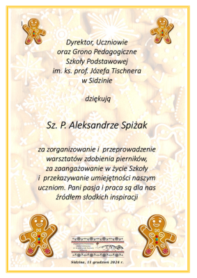zdjęcie do
														 artykułu: Słodkie warsztaty piernikowe