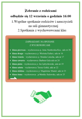 zdjęcie do
														 artykułu: Zebranie z rodzicami